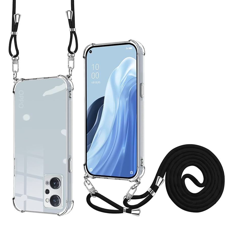 OPPO Reno7 A ブラック 本体＋ケース＋フィルム　セット Play in Case for OPPO Reno9 A / OPPO Reno7 A ブラック SB